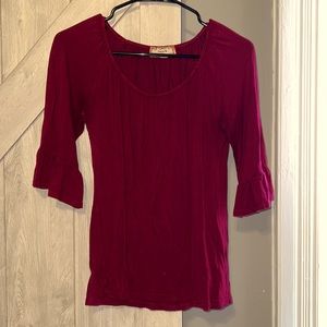Cute Burgundy Blouse
